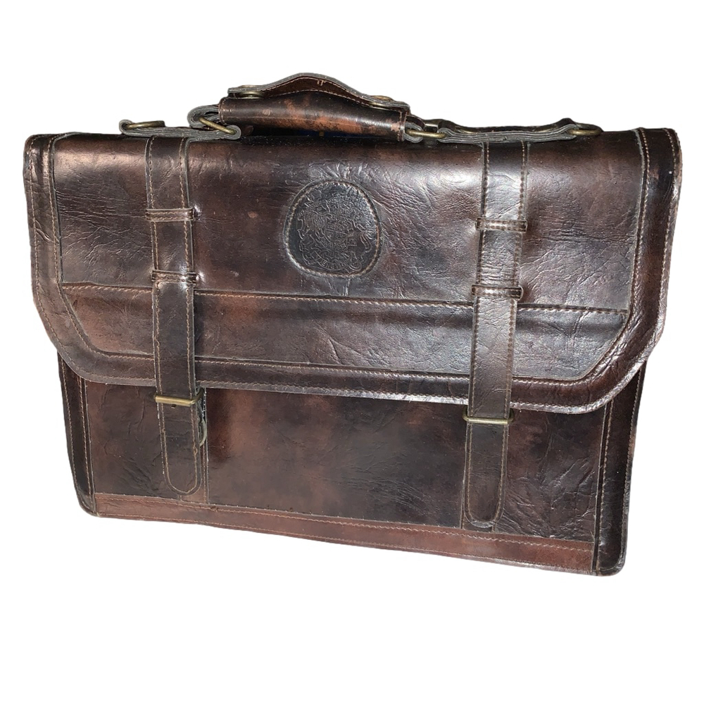 Men's Unbranded Brown faux Leather Briefcase One Size